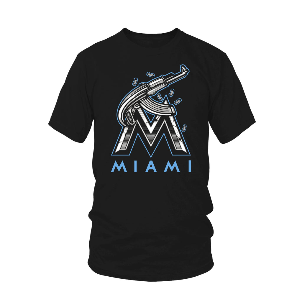 Miami Gun Showers Tee (UNC/Black)