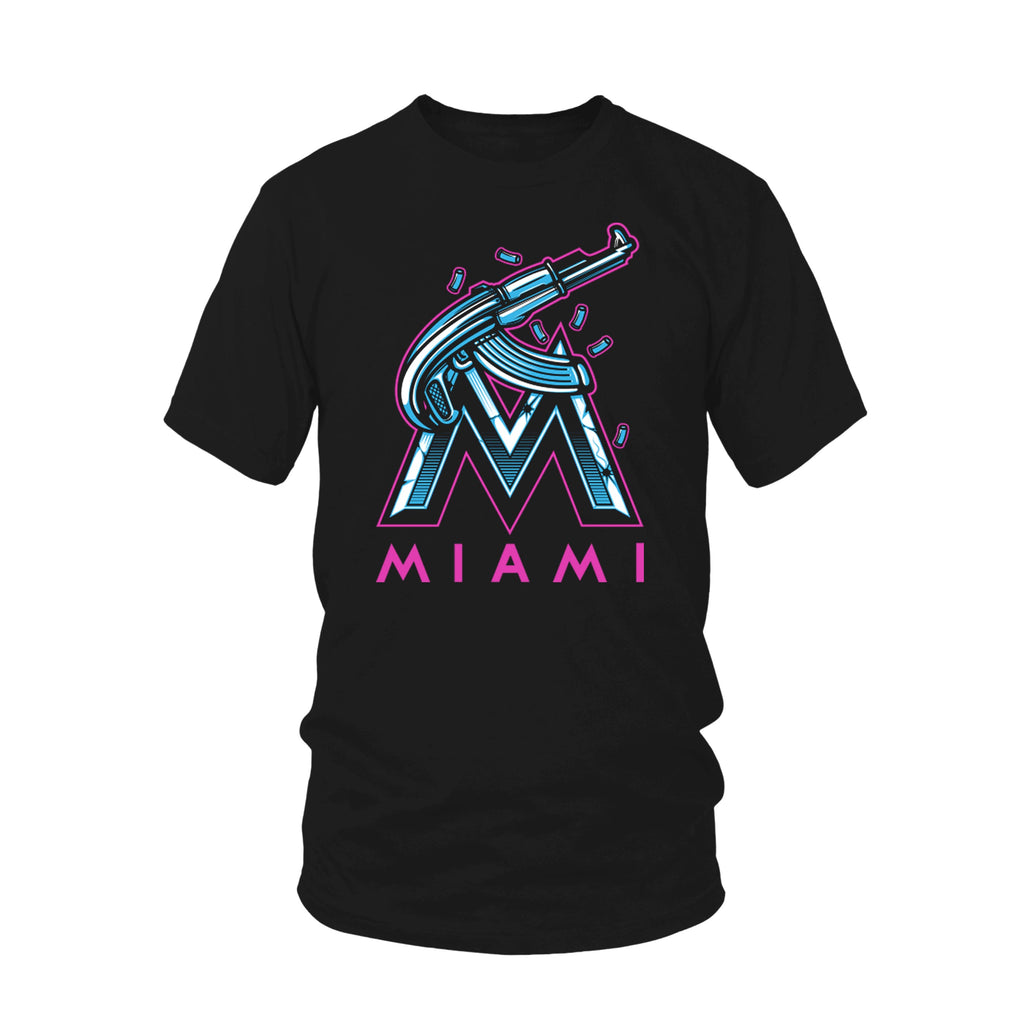 Miami Gun Showers Tee (Vice City Black)