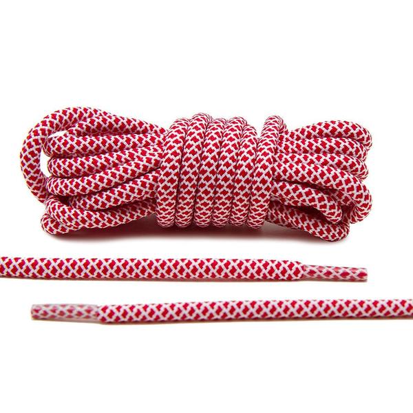 PREMIUM SNEAKER ROPE LACES (RED/WHITE)