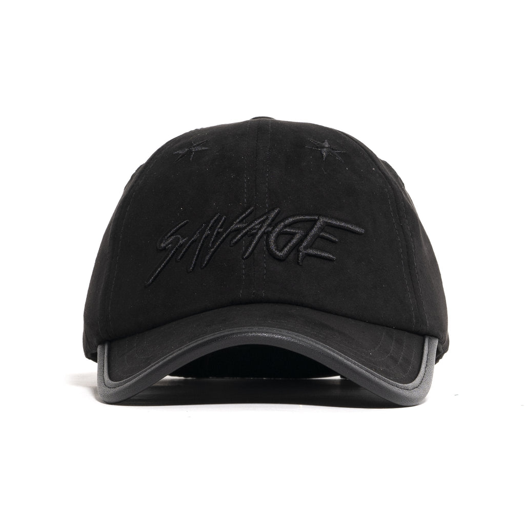 SAVAGE SUEDE DAD HAT (TRIPLE BLACK)
